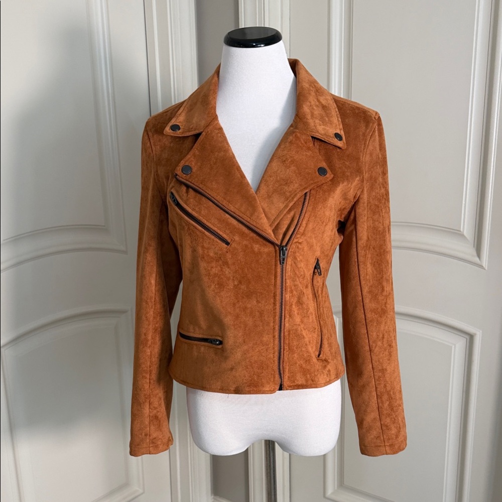 Women's FAUX Suede Tan Jacket